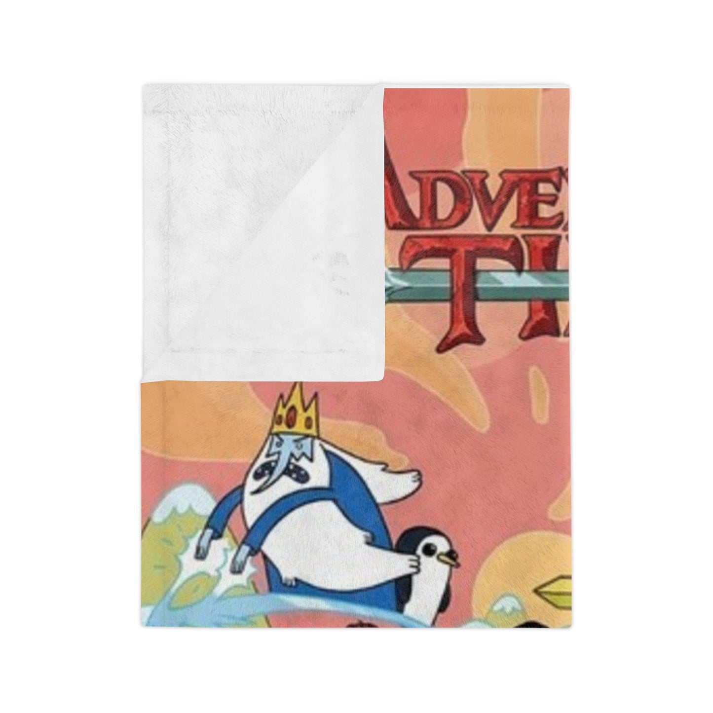 Adventure Time Velveteen Microfiber Blanket