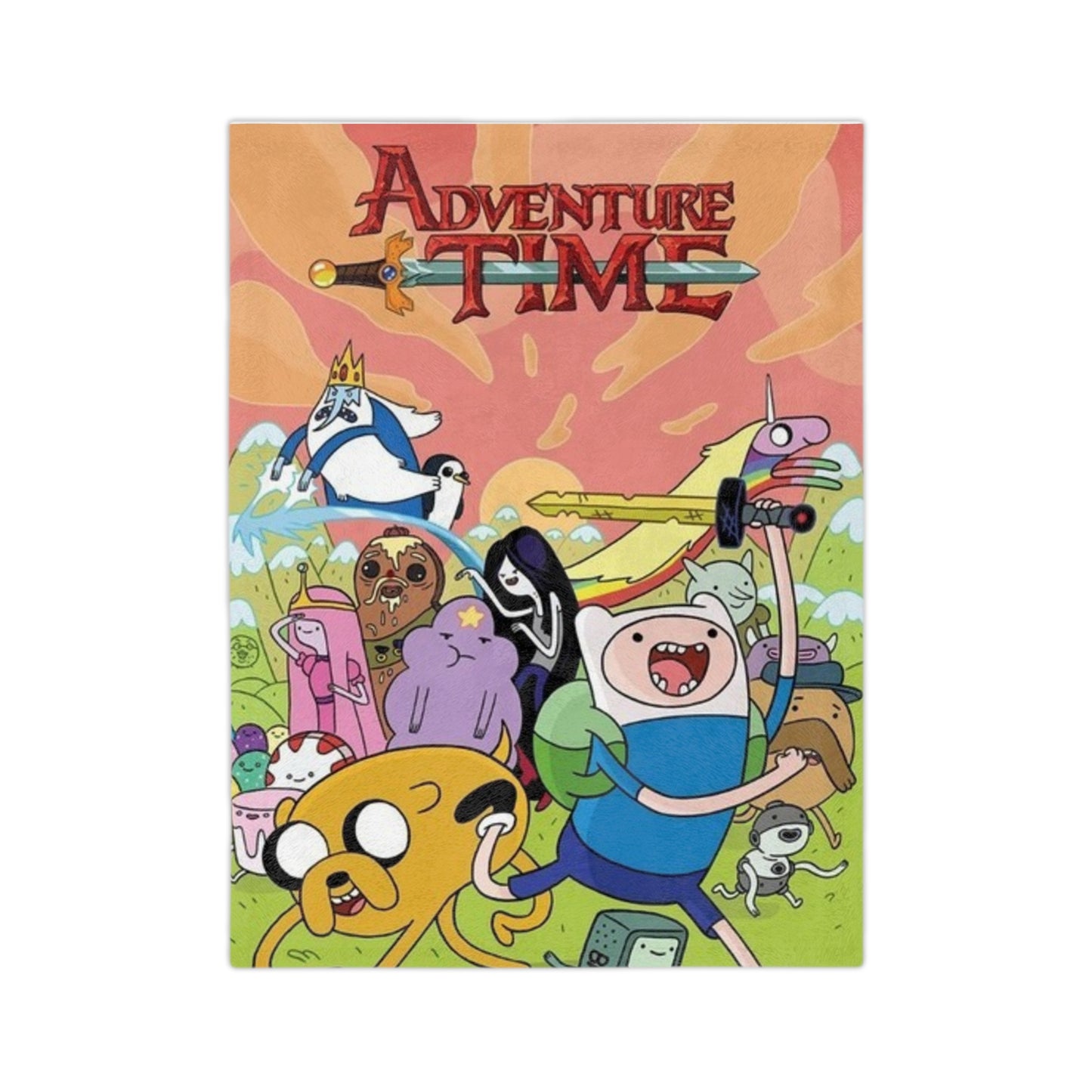 Adventure Time Velveteen Microfiber Blanket